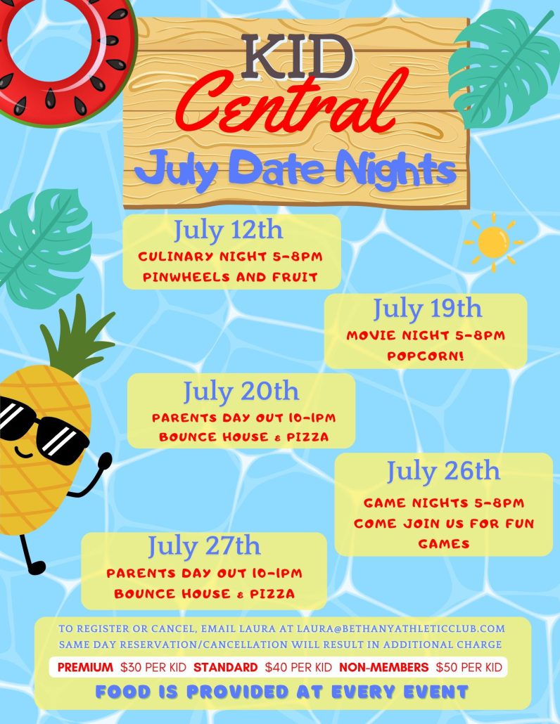July 2024 Kid Central events
