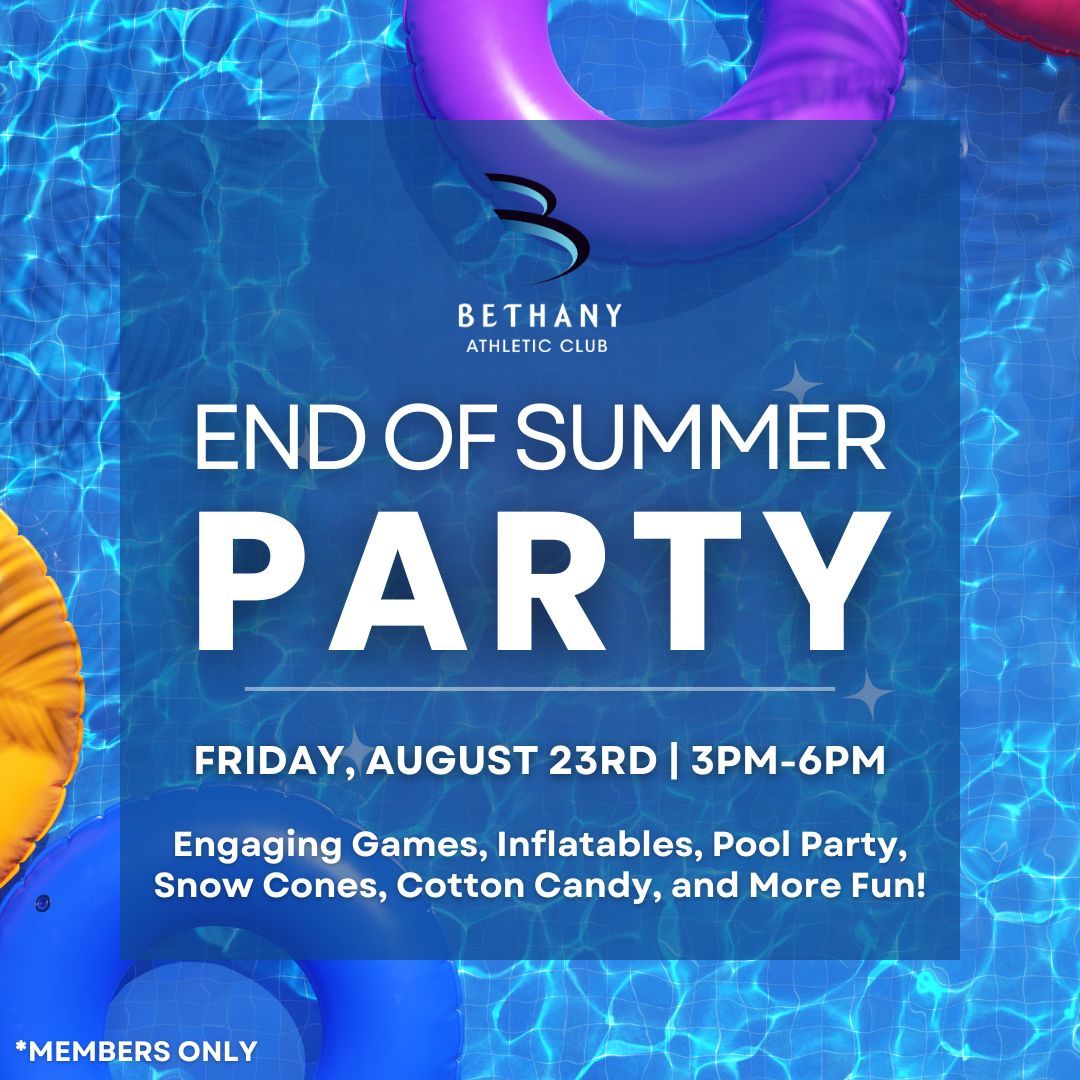 Summer Party Flyer at Bethany Athletic Club in Portland Oregon