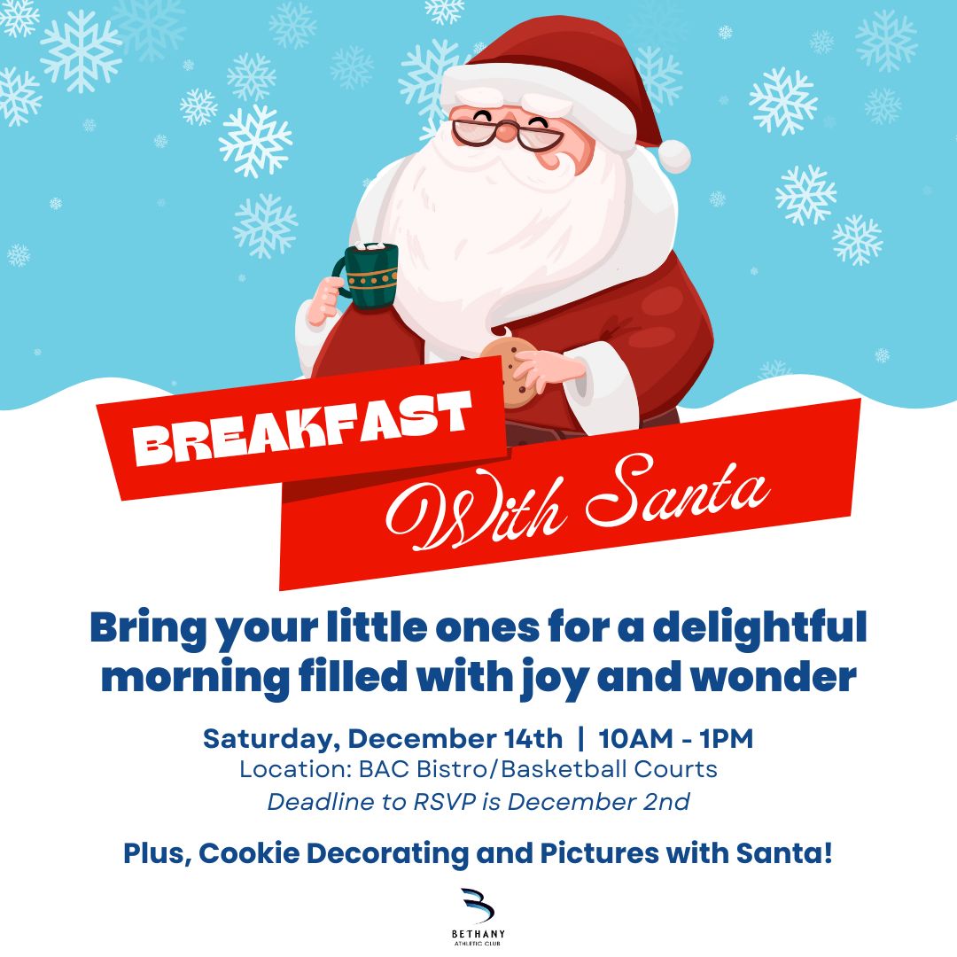 Breakfast with Santa at Bethany Athletic Club in Portland Oregon